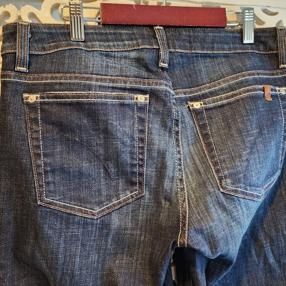 JOES JEANS CURVY BOOTCUT DARK WASH MID RISE RAW HEM SZ 30 - Picture 9 of 12